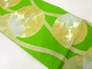 アンティーク　立涌に松模様織出し袋帯（材料）